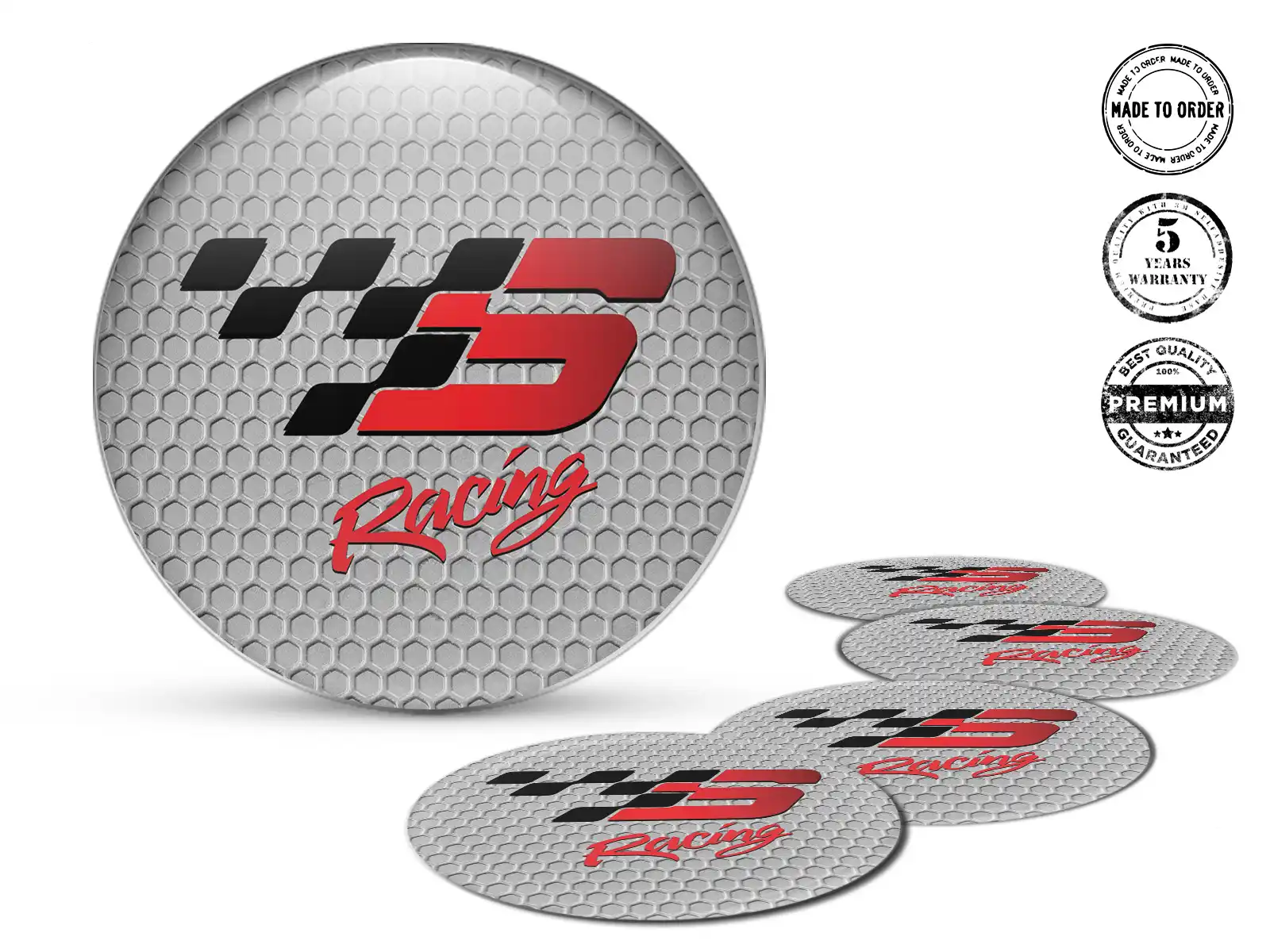 Gewölbtes Sticker Stil Race Flow Vector